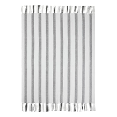 Grace Grain Sack Stripe Woven Throw 50